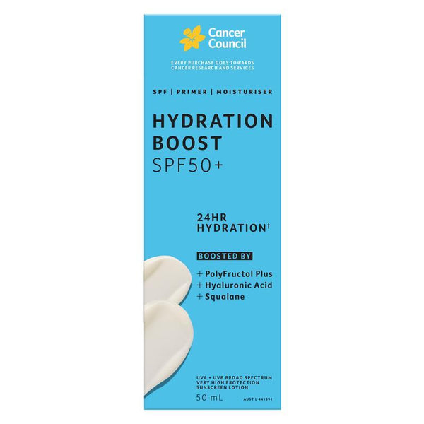 Cancer Council SPF50+ Hydration Boost 50ml