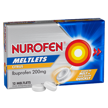 Nurofen Meltlets Citrus 200mg 12 pack