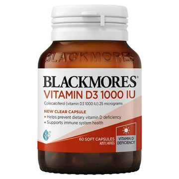 Blackmores Vitamin D3 1000 IU 60 Capsules