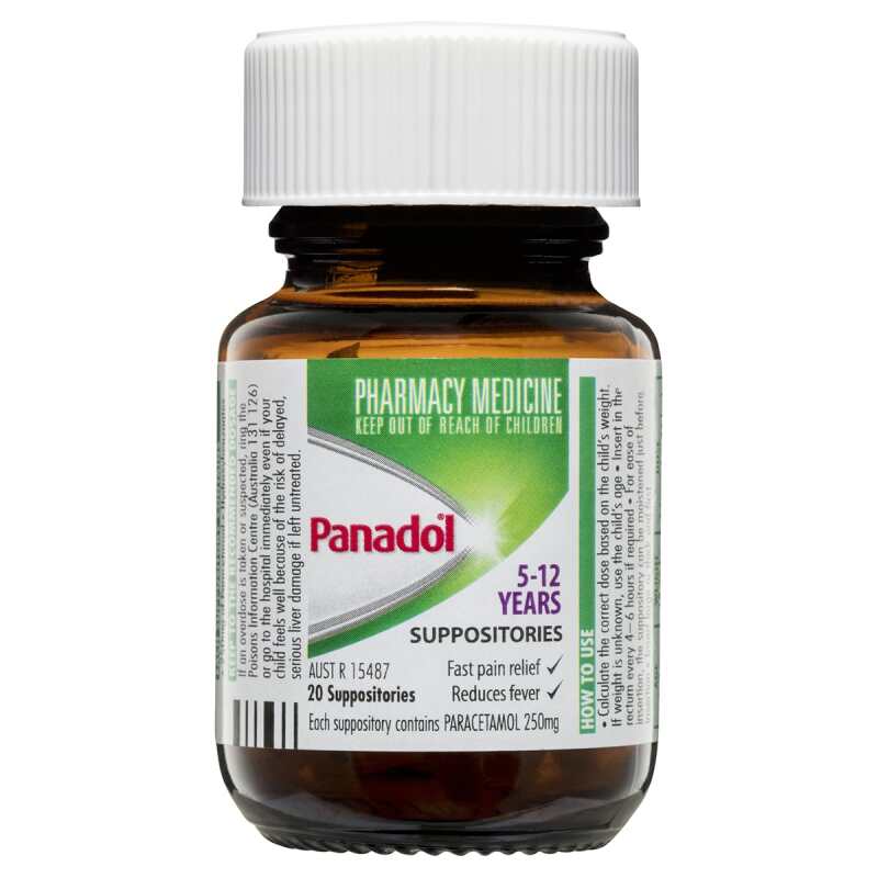 Panadol Suppositories 250mg 20 pk – Michael's Chemist