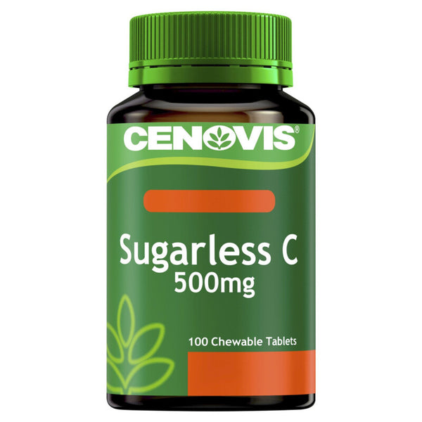 Cenovis Sugarless C 500mg Orange Flavour 100 Tablets