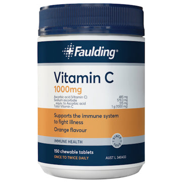 Faulding Vitamin C 1000mg 150 Chewable Tablets
