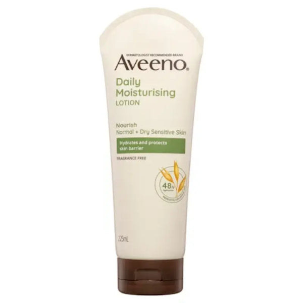 Aveeno Daily Moisturising Fragrance Free Body Lotion 225mL