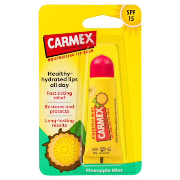 Carmex Lip Balm Pineapple Mint Squeeze Tube 10g