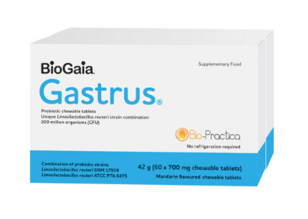 Bio-Practica BioGaia Gastrus Chewable (Mandarin) 60 Tablets