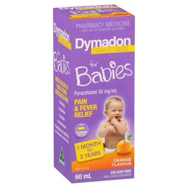 Dymadon 0-2 Years Colour Free Orange 60ml