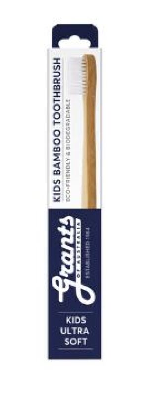 Grants Of Australia Biodegradable Bamboo Toothbrush Kids Ultra Soft