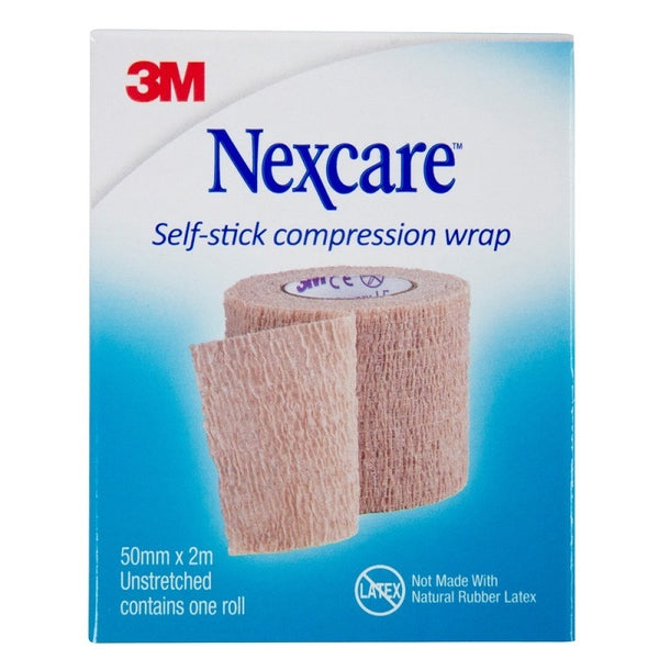 Nexcare Self-Stick Compression Wrap 50mm x 2m