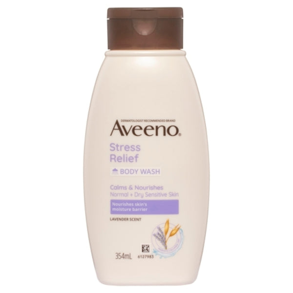 Aveeno Stress Relief Hydrating Lavender Scent Body Wash 354ml