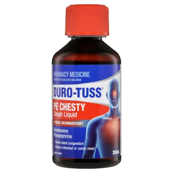 Duro-Tuss PE Chesty Cough + Nasal Decongestant 200mL