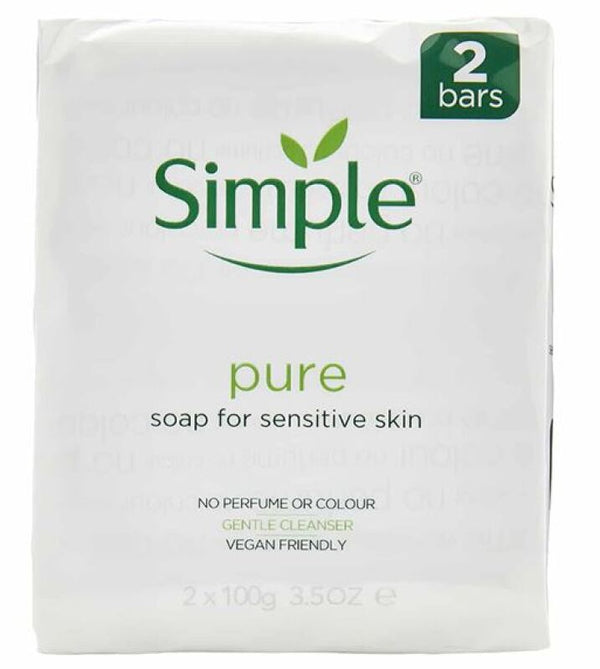 Simple Pure Soap Sensitive Skin Twin Pack 2x100g