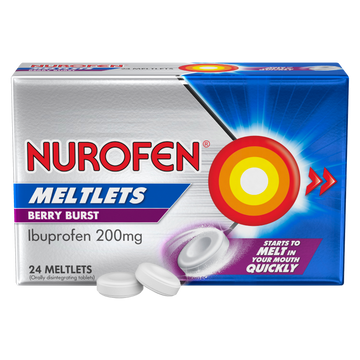 Nurofen Meltlets Berry Burst 200mg 24 Pack