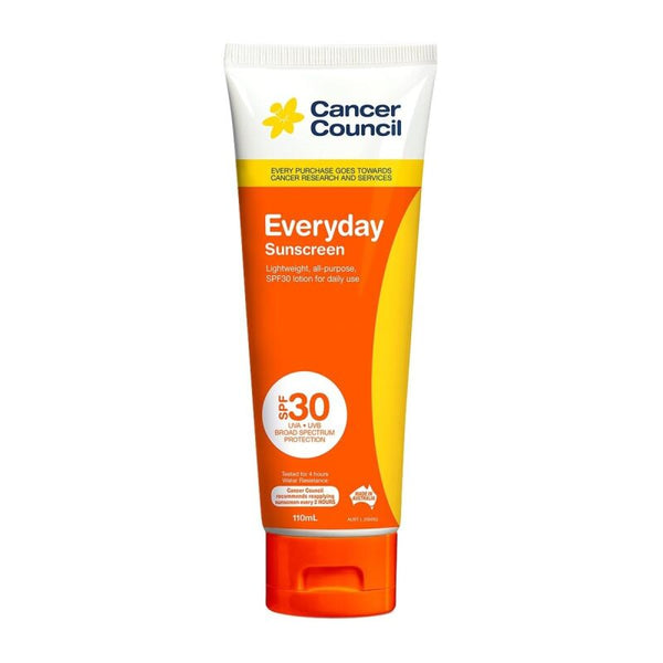 Cancer Council Everyday Value SPF 30+ Sunscreen Tube, 110 ml