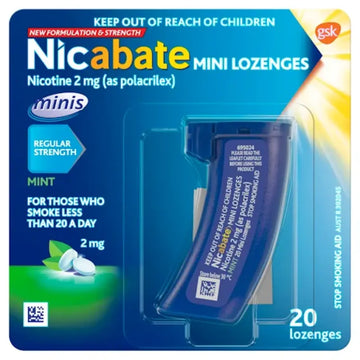 Nicabate Mini 2mg 20 Lozenges - Mint