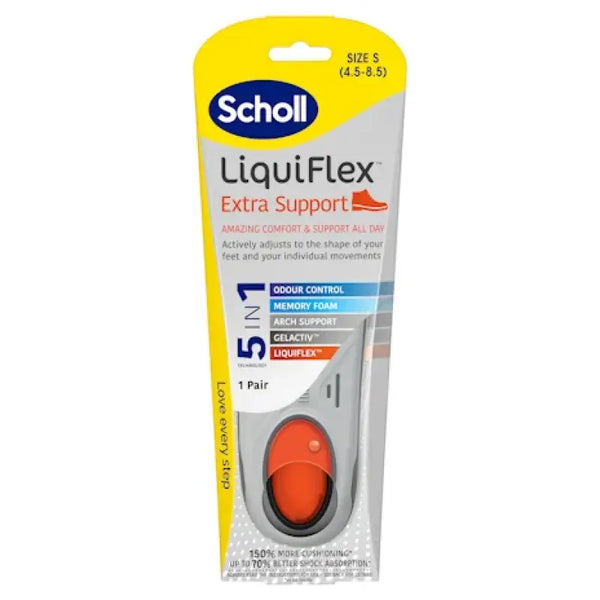 Scholl Liqui Flex Extra Support Insoles Small