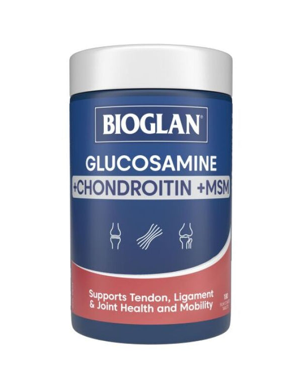 Bioglan Glucosamine + Chondroitin + MSM 180 Tablets