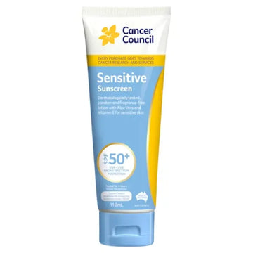 Cancer Council SPF 50+ Sensitive 110ml Tube