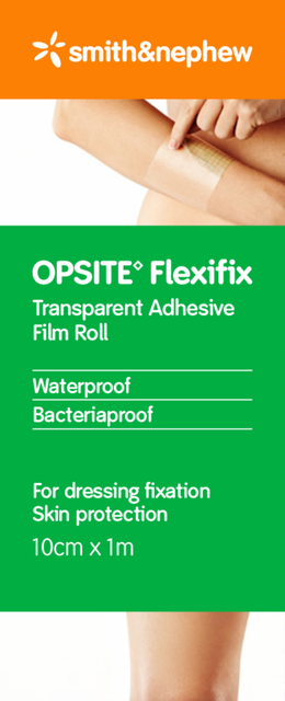 Smith & Nephew OPSITE Flexifix Transparent 10cm x 1m Roll