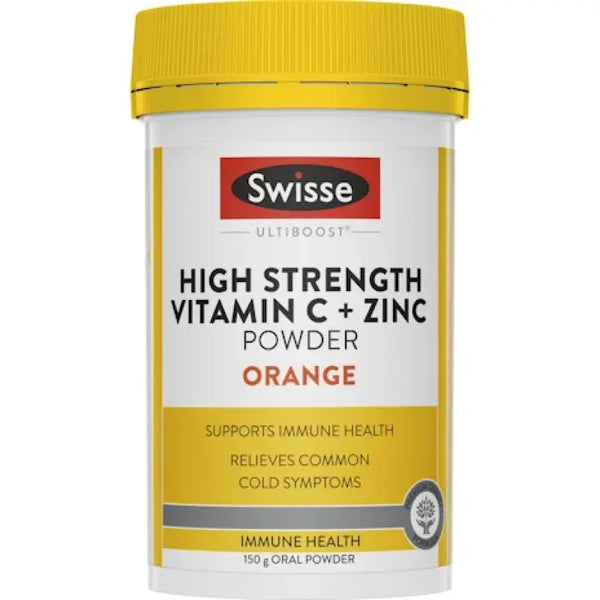 Swisse High Strength Vitamin C + Zinc Powder Orange 150g