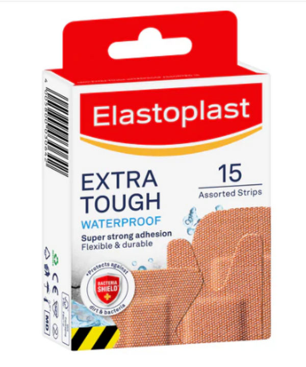 Elastoplast 48601 Heavy Fabric Waterproof Assorted 15 Pack