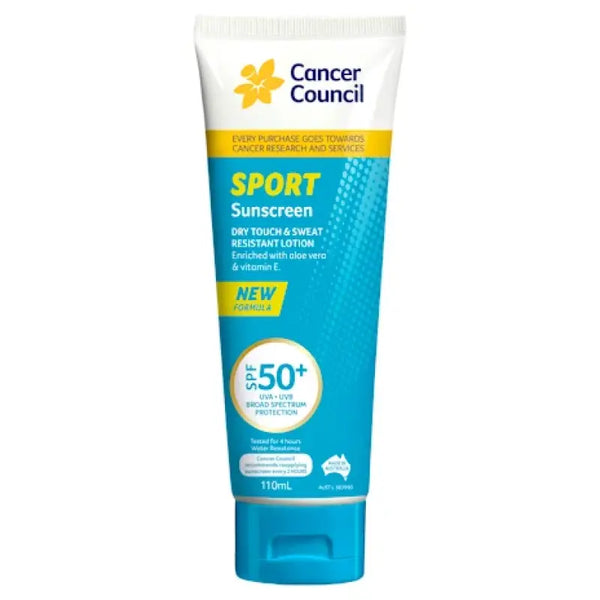 Cancer Council SPF 50 Sport Dry Touch & Sweat Resistant 110ml