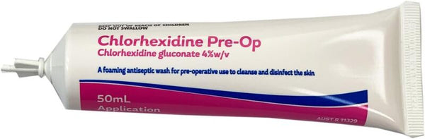 Chlorhexidine Pre-Op Foaming Antiseptic Wash 4% 50ml