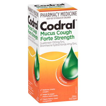 Codral Mucus Cough Forte Strength Berry Flavour 200mL