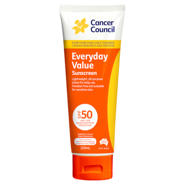 Cancer Council Sunscreen Everyday Value 250mL SPF 50+