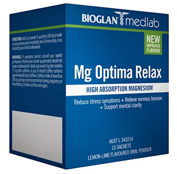 Bioglan Medlab Mg Optima Relax 5g x 10 Sachets