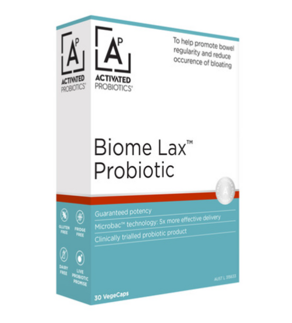 Activated Probiotics Biome Lax Probiotic 30 Vegetarian Capsules