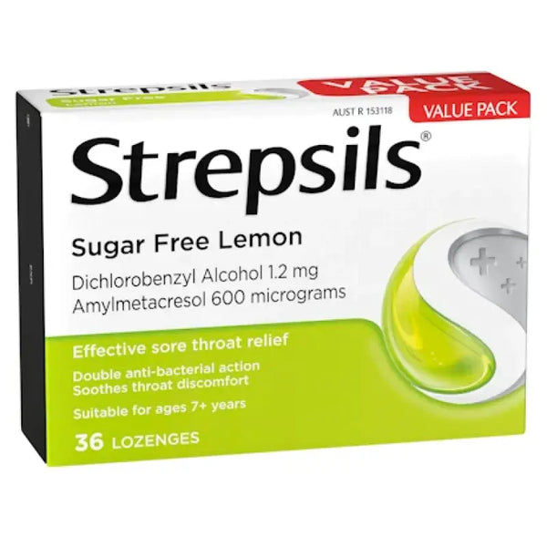 Strepsils Sugar Free Lemon Lozenges 36