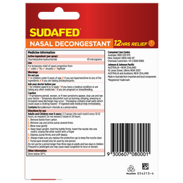 Sudafed Nasal Decongestant Sinus Relief Spray 20mL