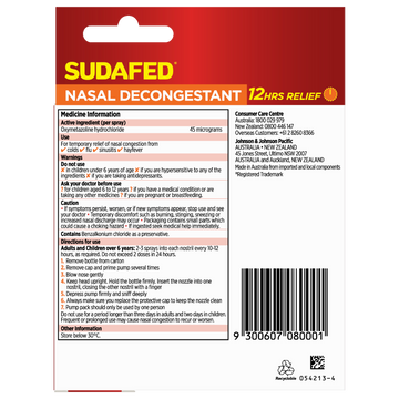Sudafed Nasal Decongestant Sinus Relief Spray 20mL