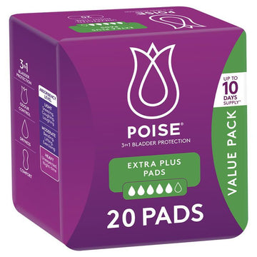Poise Pads Extra Plus 20 Pack