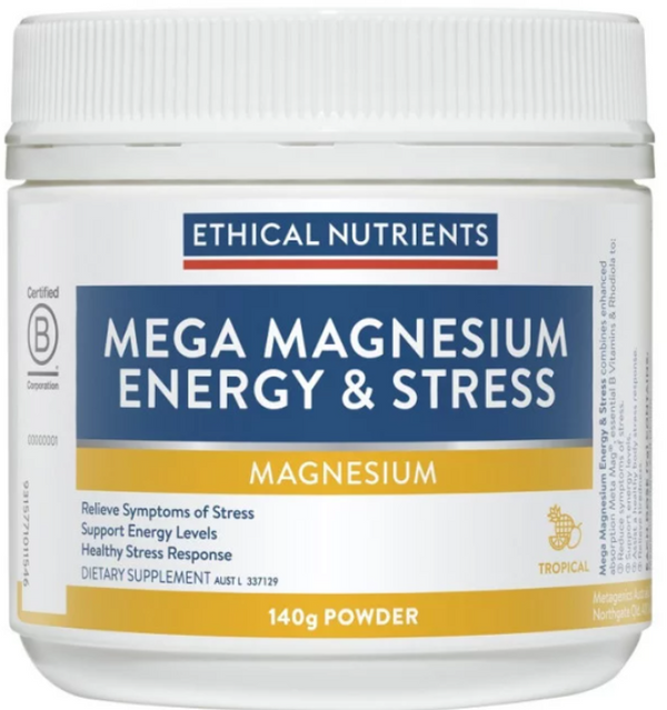 Ethical Nutrients Mega Magnesium Energy & Stress 140g