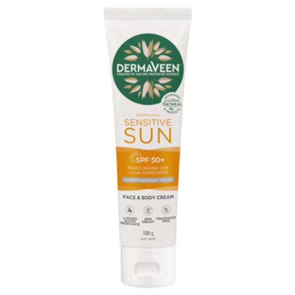 DermaVeen Daily Nourish Sun Sensitive SPF50+ 100g