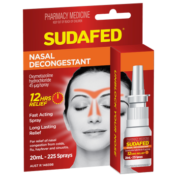 Sudafed Nasal Decongestant Sinus Relief Spray 20mL