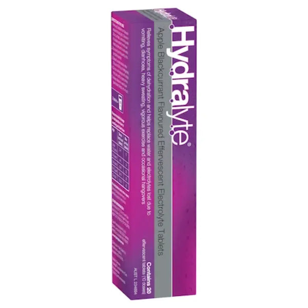 Hydralyte Apple Blackcurrant 20 Effervescent Tablets