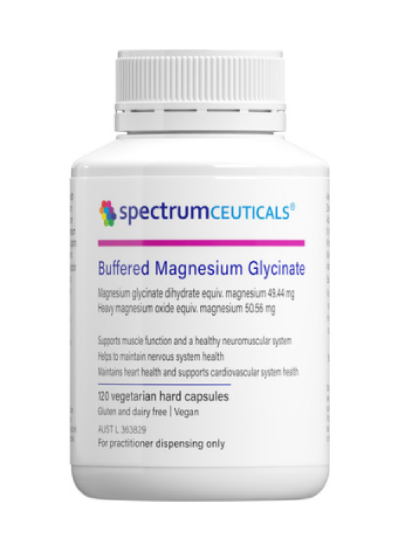 Spectrumceuticals Buffered Magnesium Glycinate 120 Capsules