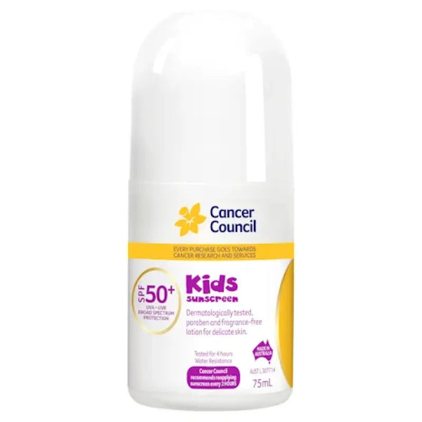 Cancer Council SPF 50+ Kids 75ml Roll On