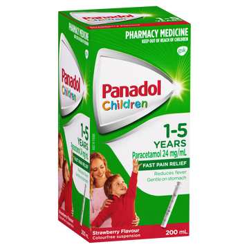 Panadol Children 1-5 Years Strawberry Flavour 200mL