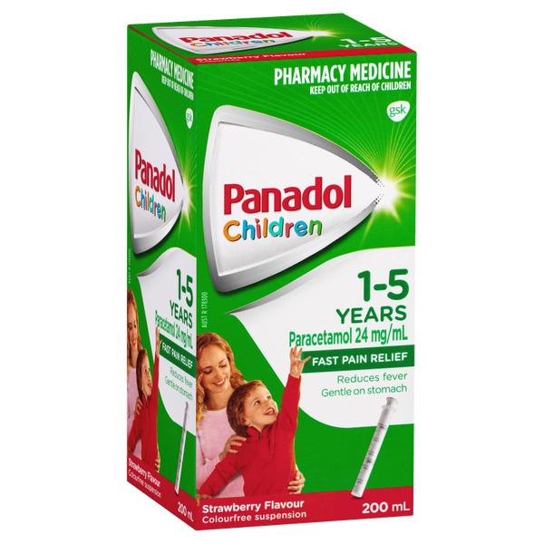Panadol Children 1-5 Years Strawberry Flavour 200mL