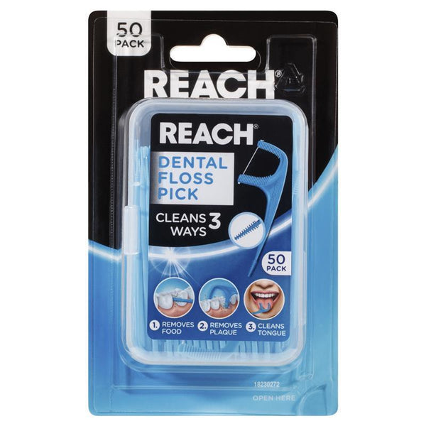 Reach Dental Floss Pick 50 Pack