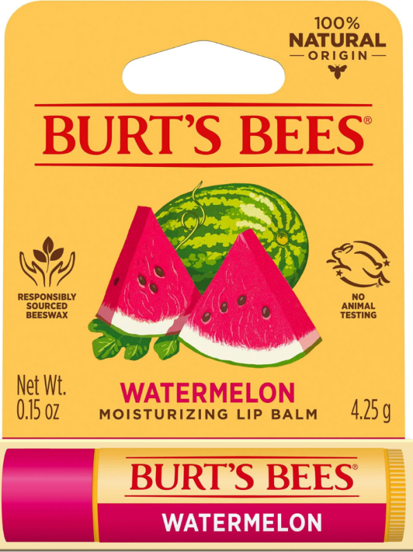 Watermelon Moisturizer Lip Balm Blister by Burts Bee 4.25g
