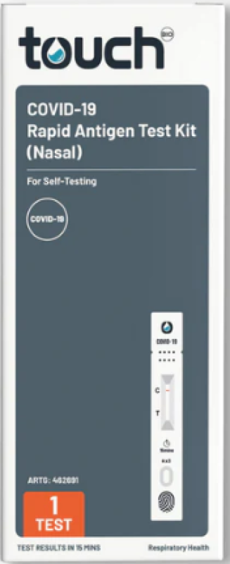 TouchBio Covid-19 Rapid Antigen Test Kit (Nasal) x1