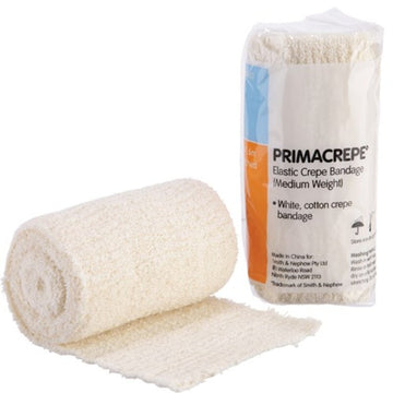 Primacrepe Elastic Crepe Bandage Medium White 7.5cm x 1.6m