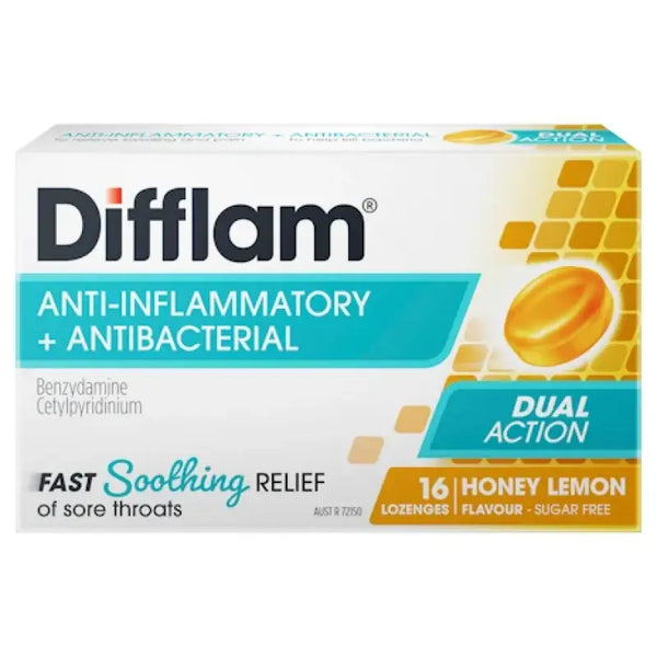 Difflam Lozenges Honey and Lemon 16