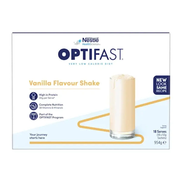 Optifast VLCD Shake Vanilla 53g Sachets 18