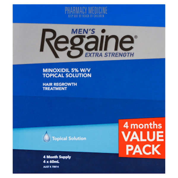 Regaine Men Extra Strength Solution 5% 60ml (4 Month Supply)