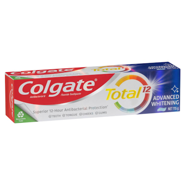 Colgate Total Advanced Whitening Antibacterial Fluoride Toothpaste 115g